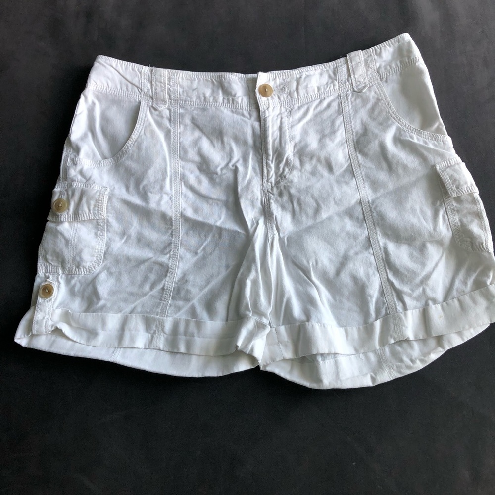 ❤️3X20 MERONA WHITE LINEN SHORTS | 8